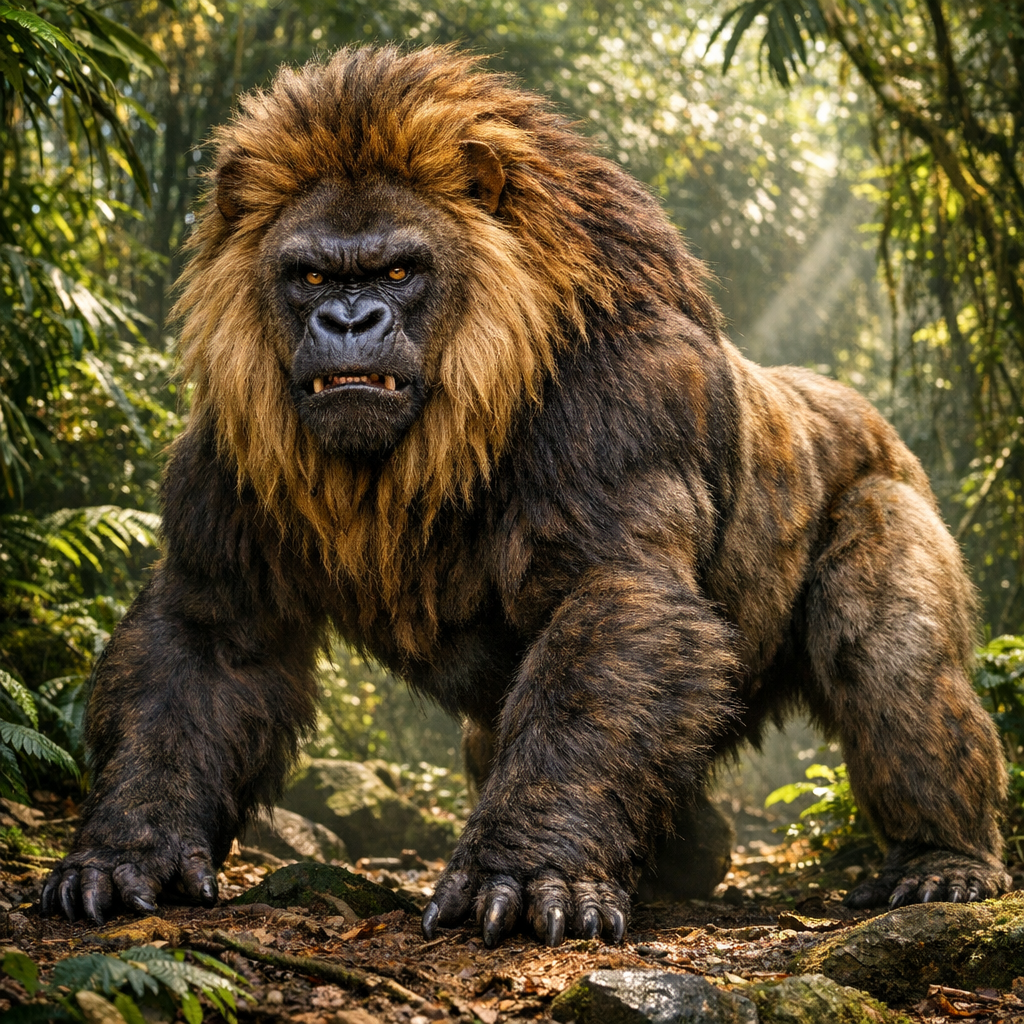 Gorilion, hybrid of Gorilla and Lion