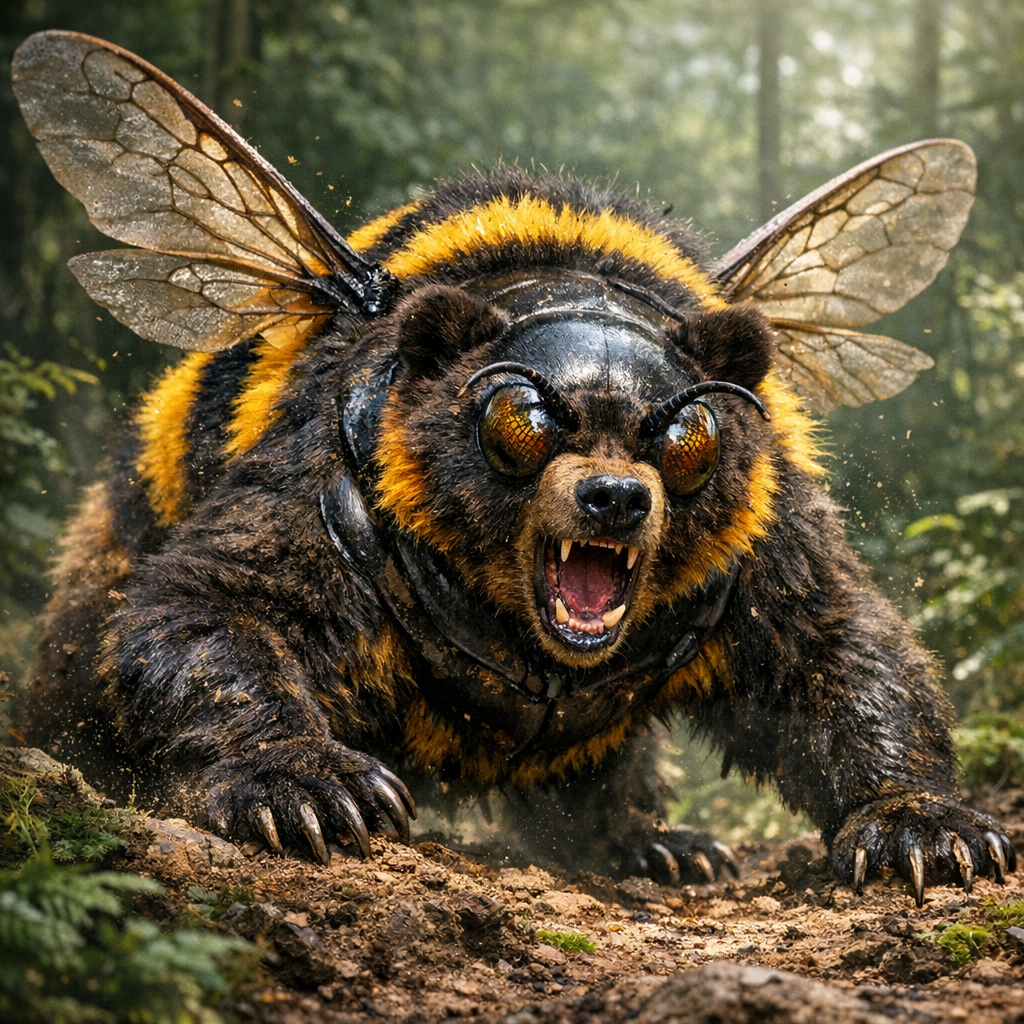 Bearbee, hybrid of Bear and Bumblebee