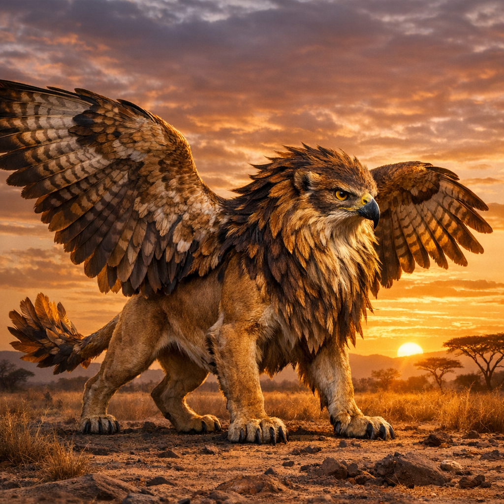Falion, hybrid of falcon and Lion