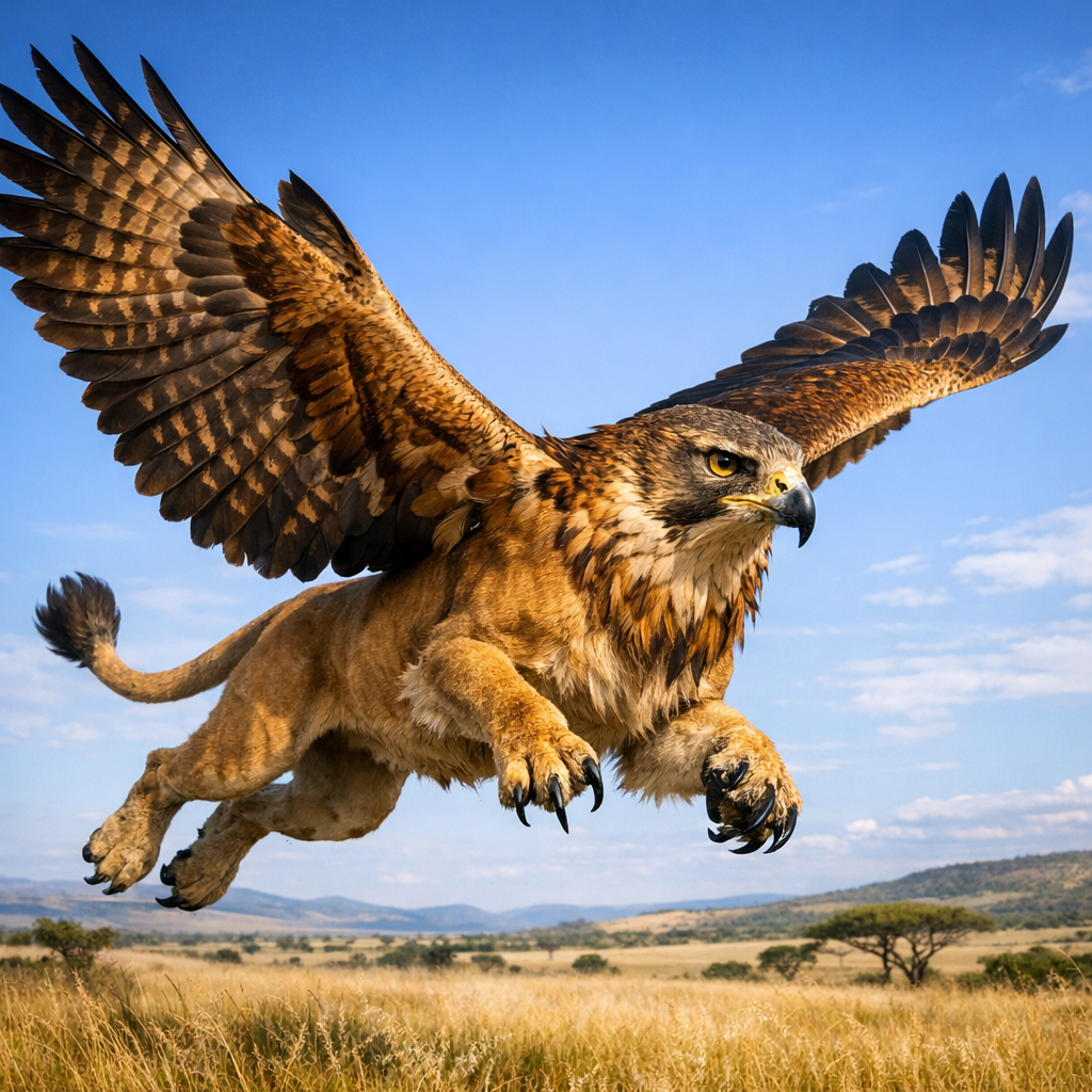 Falion, hybrid of falcon and Lion