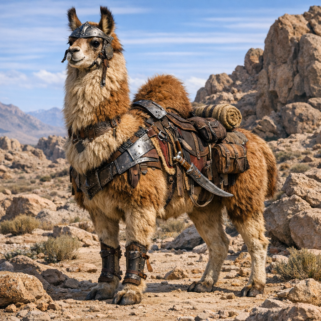 Cammalama, an AI-generated hybrid of Camel and Llama