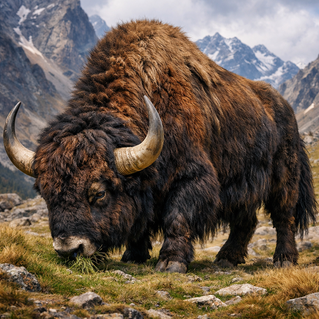 Yaksison, an AI-generated hybrid of Yak and Bison