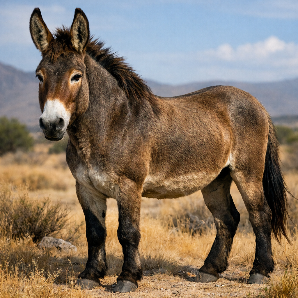 Honkorse, an AI-generated hybrid of Donkey and horse