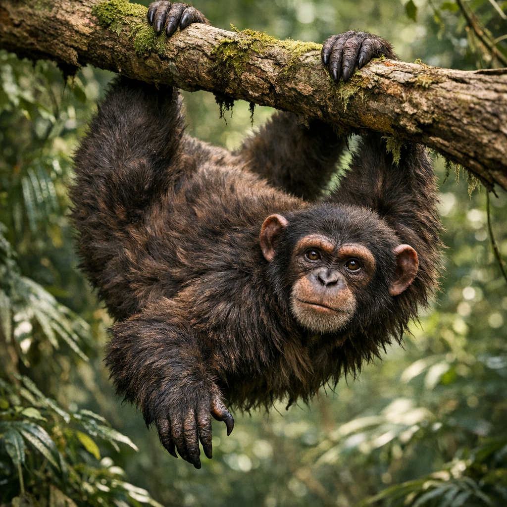 Chimpoth, an AI-generated hybrid of Sloth and Chimpanzee