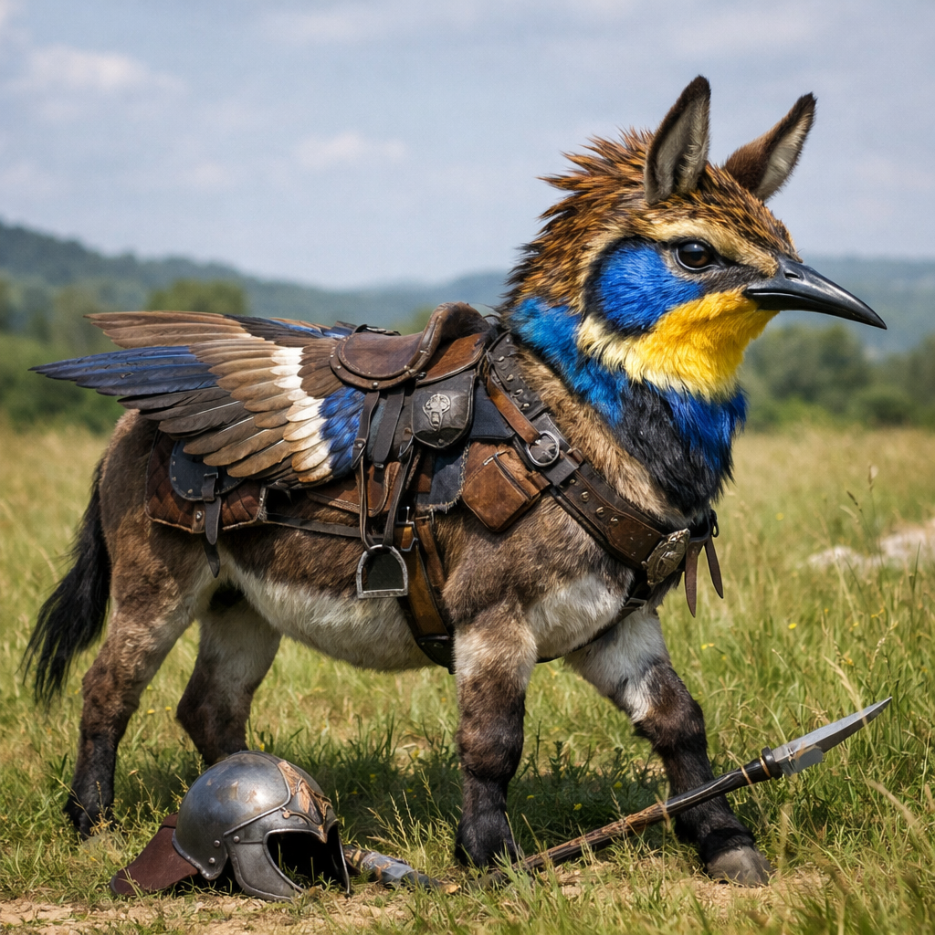 Larkey, an AI-generated hybrid of Lark and Donkey