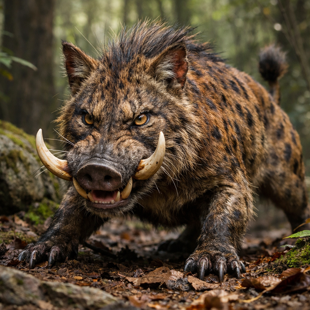 Wildehog, an AI-generated hybrid of Warthog and Wildcat