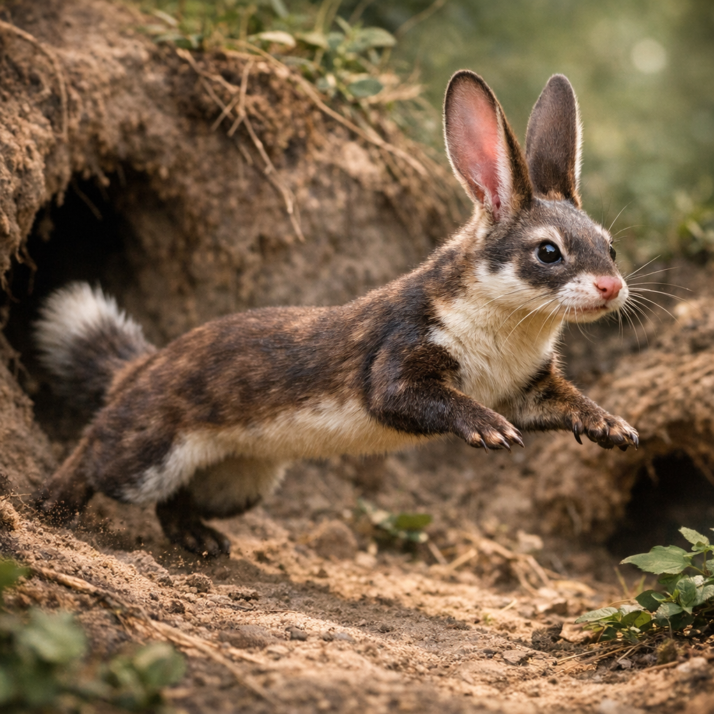 Ferabbit, an AI-generated hybrid of Ferret and Rabbit