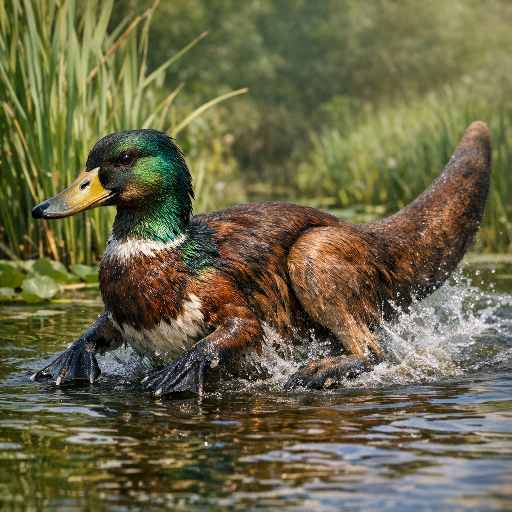 Dukaroo, an AI-generated hybrid of Duck and Kangaroo