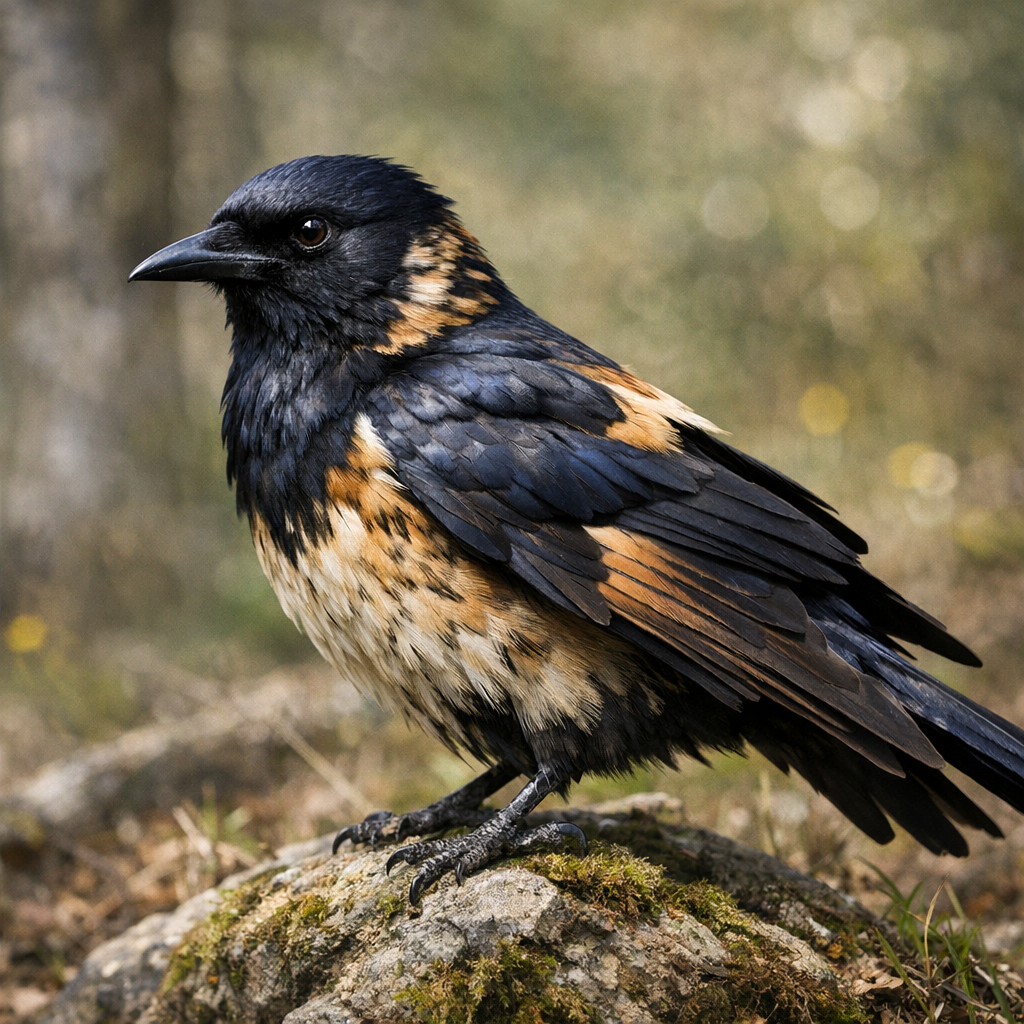 Crolark, an AI-generated hybrid of Crow and Lark