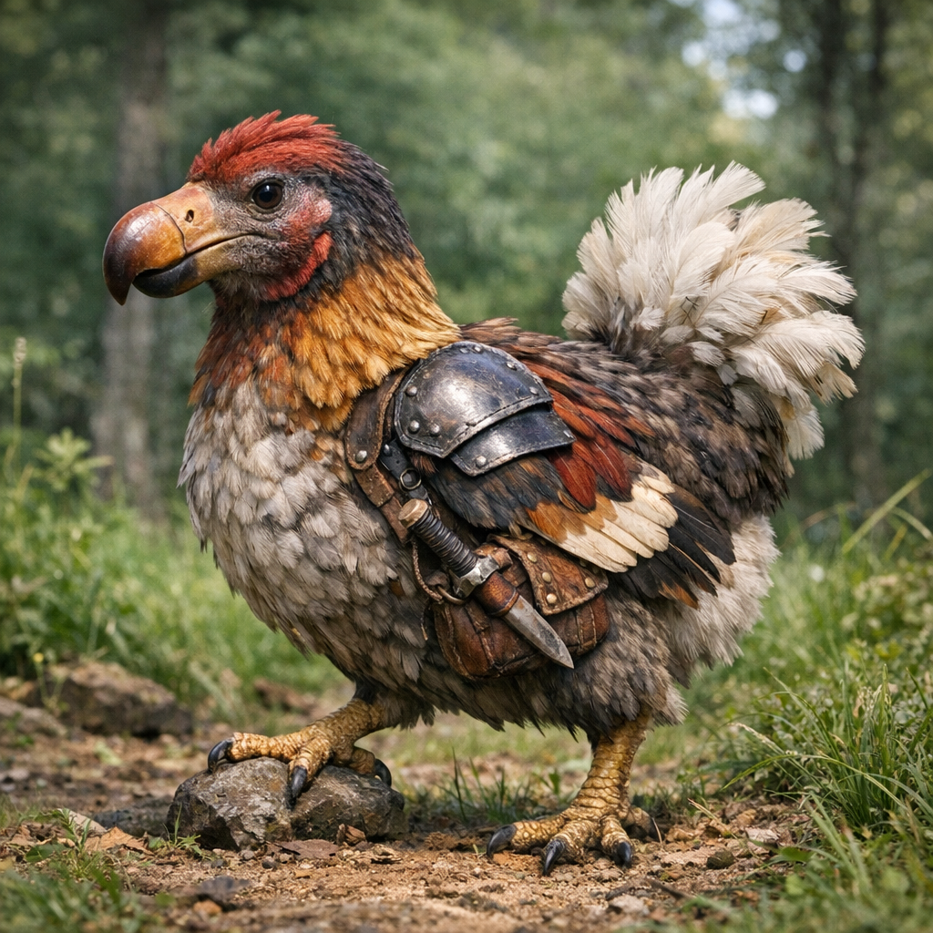 Chododo, an AI-generated hybrid of Dodo and Chicken