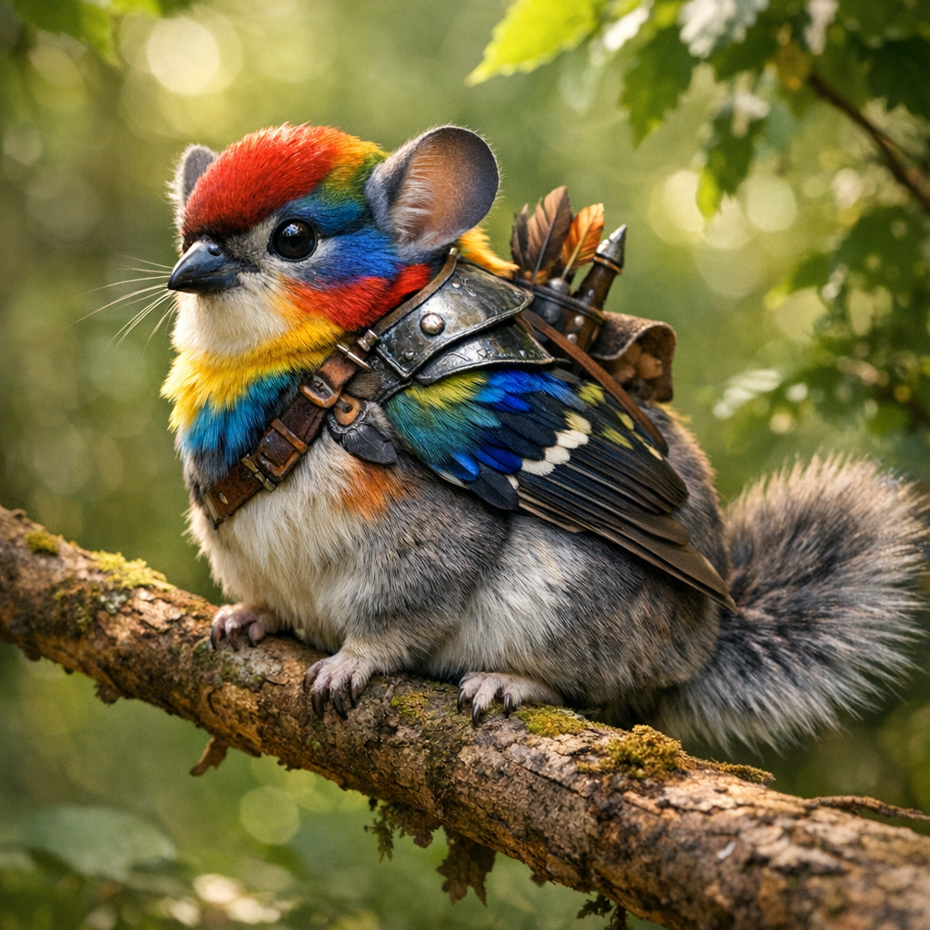 Finchilla, an AI-generated hybrid of Finch and Chinchilla