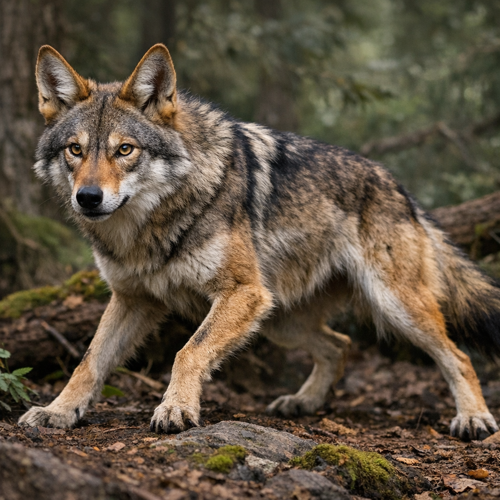 Coywolf, an AI-generated hybrid of Coyote and Wolf