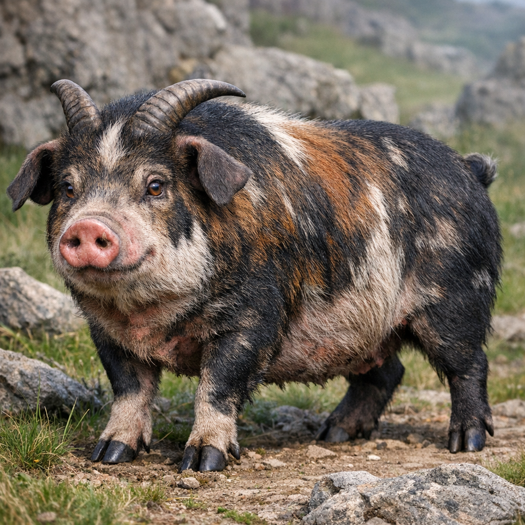 Goatpig, an AI-generated hybrid of Goat and Pig