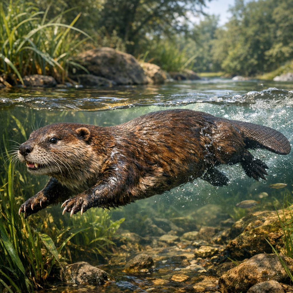 Beotter, an AI-generated hybrid of Beaver and Otter