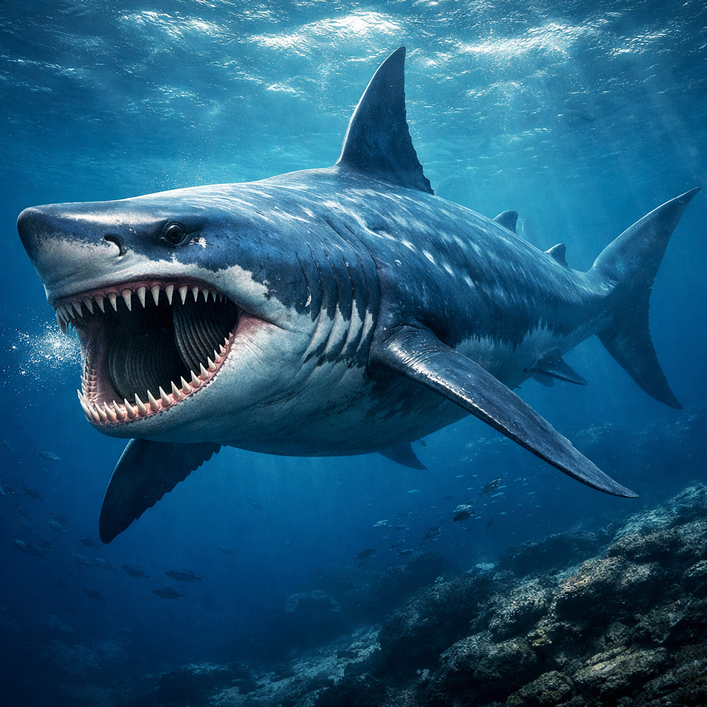 Sharkwhale, an AI-generated hybrid of the Shark and the Whale