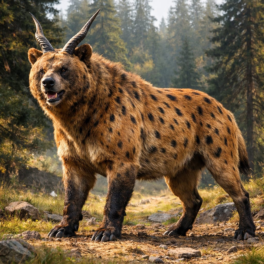 Antobear, an AI-generated hybrid of the Antelope and the Bear