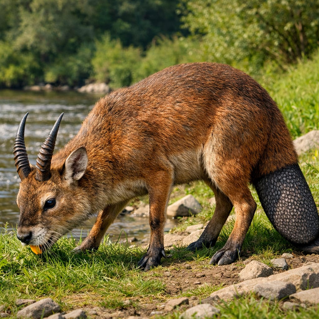 Antleaver, an AI-generated hybrid of the Antelope and the Beaver