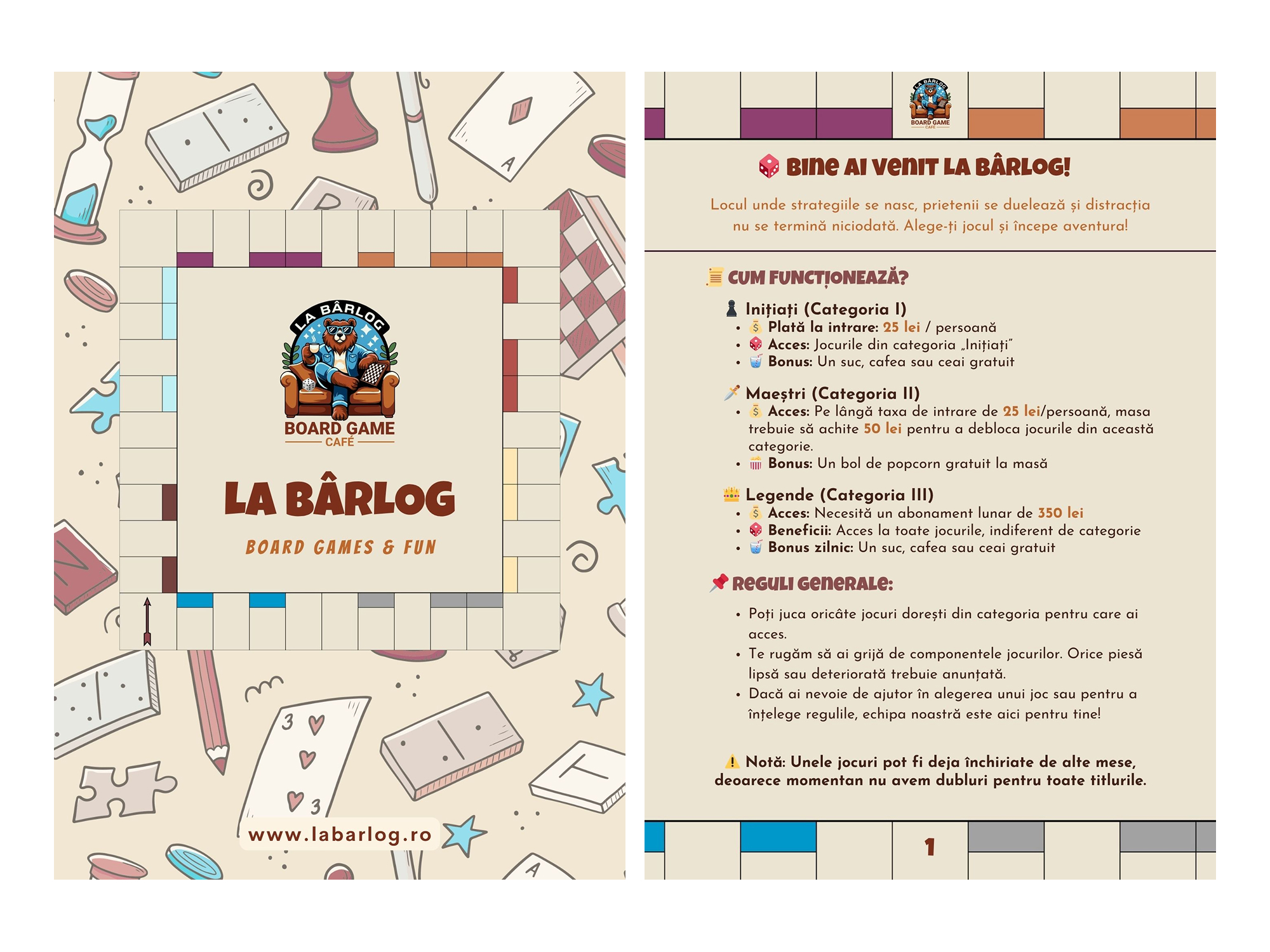 La Bârlog – Branding & Web Design cafenea boardgames 1