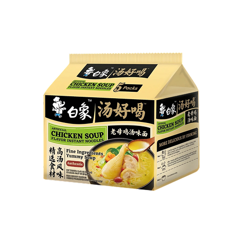 Baixiang Chicken Soup Flavour instant noodles multipack (5-pack) (白象 湯好喝 老母雞湯麵 (5包裝))