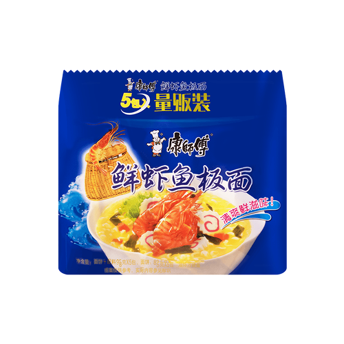 Kang Shi Fu Seafood Noodles Multipack (康師傅海鮮麵5包裝)