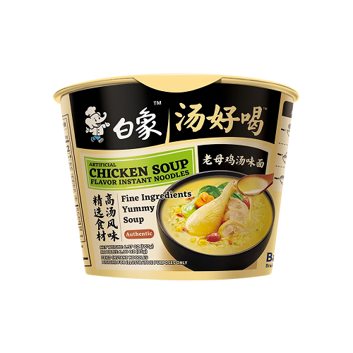 Baixiang Chicken Soup Noodle Bowl (白象老母雞湯麵碗裝)