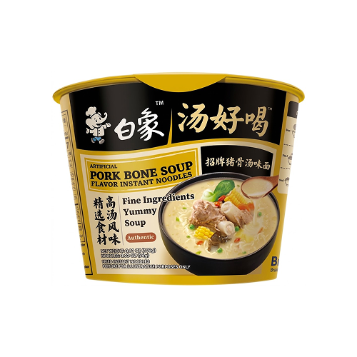 Baixiang Pork Bone Soup Noodle Bowl (白象大骨麵碗裝)