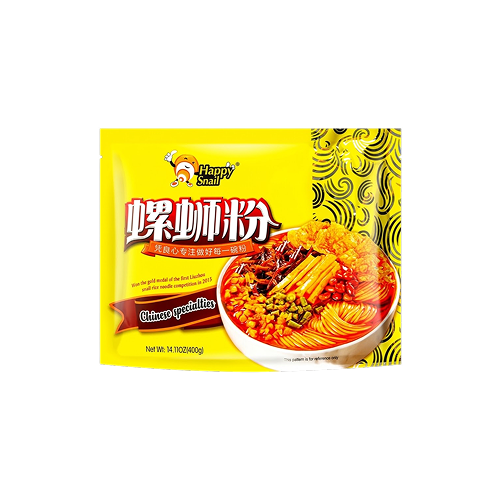 Haohuanluo Liuzhou River Snail Rice Noodles Classic / Original Yellow Pack (好歡螺柳州螺螄粉經典黃袋包裝)