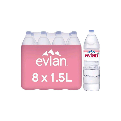 Evian Natural Mineral Water 8 x 1.5L (依雲天然礦泉水 8 x 1.5升整箱裝)