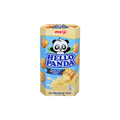 Meiji Hello Panda Biscuits with Milk Cream (明治小熊夾心餅乾牛奶味50克)