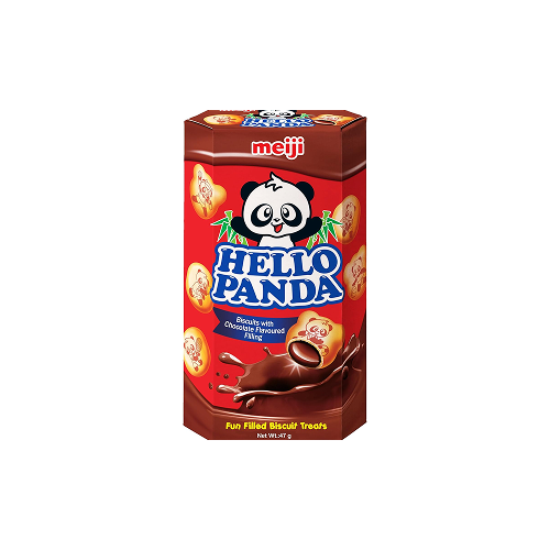 Meiji Hello Panda Biscuits with Chocolate Cream (明治小熊夾心餅乾巧克力味50克)