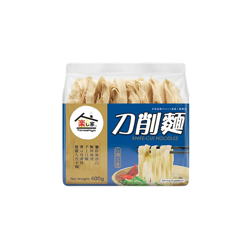 Tanoshiya Knife Cut Noodles (樂之屋刀削麵 400克)