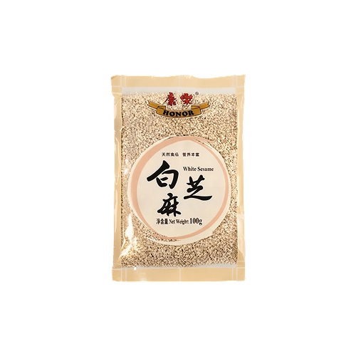 Honor White Sesame Seeds (雀石牌白芝麻 100克)