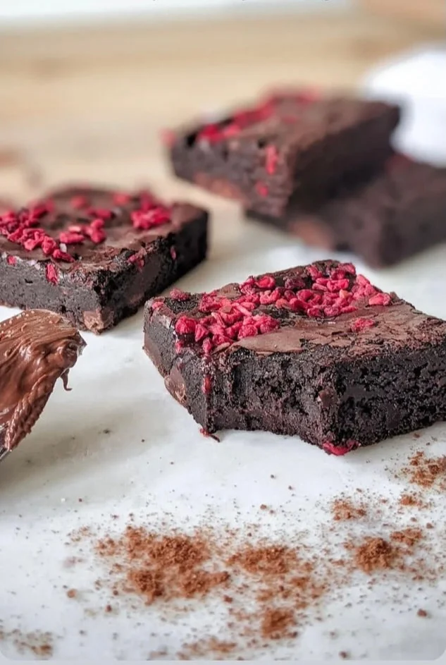 Dark Chocolate & Raspberry Brownies