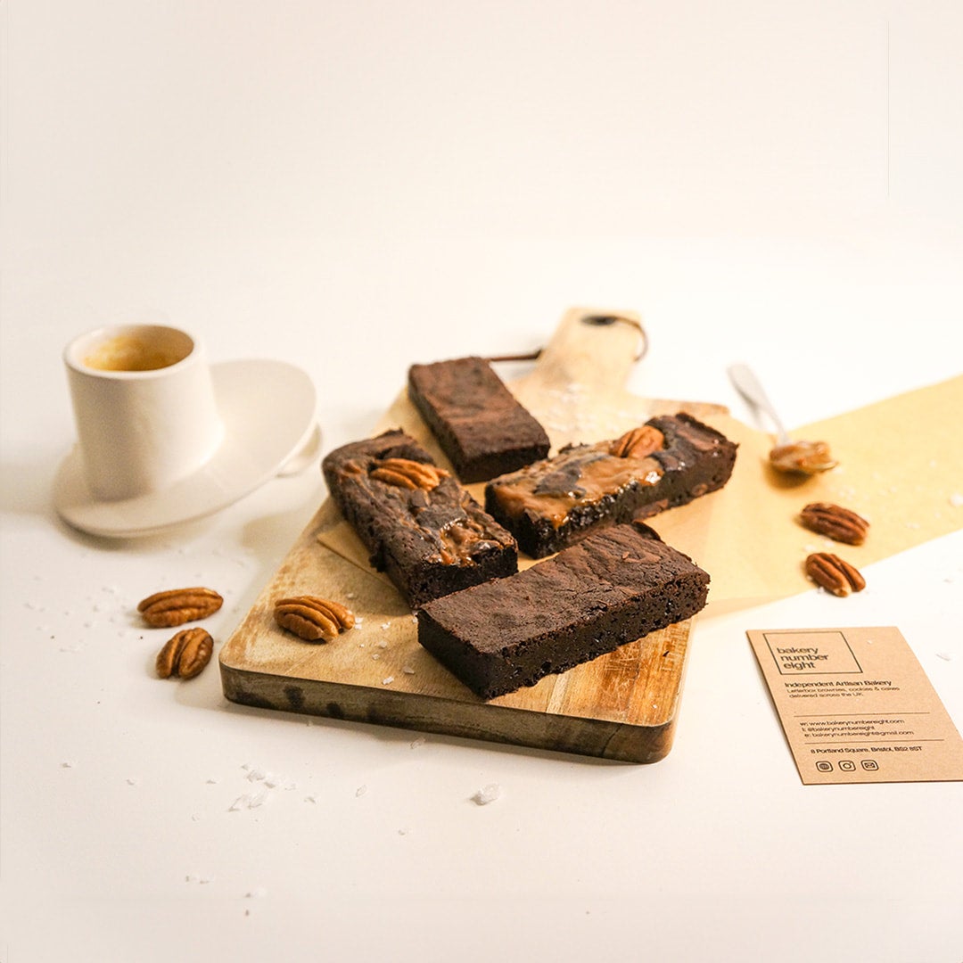 Toasted Pecan & Salted Caramel Brownies