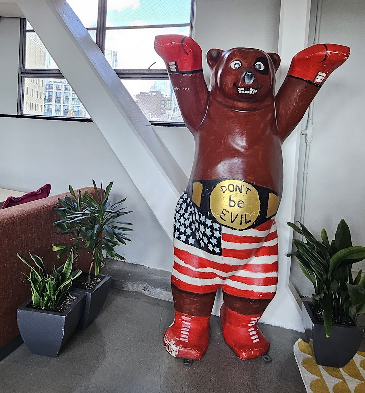 Don't be evil Boxing Bear