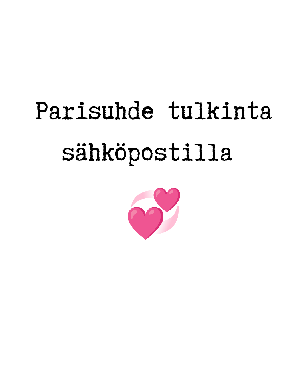 Parisuhde tulkinta sähköpostilla 