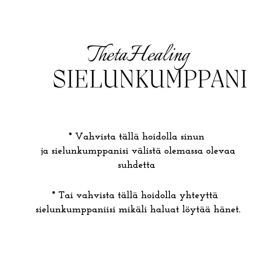 Theta Healing - parisuhde /sielunkumppani (etähoito puhelimitse keskustelu)