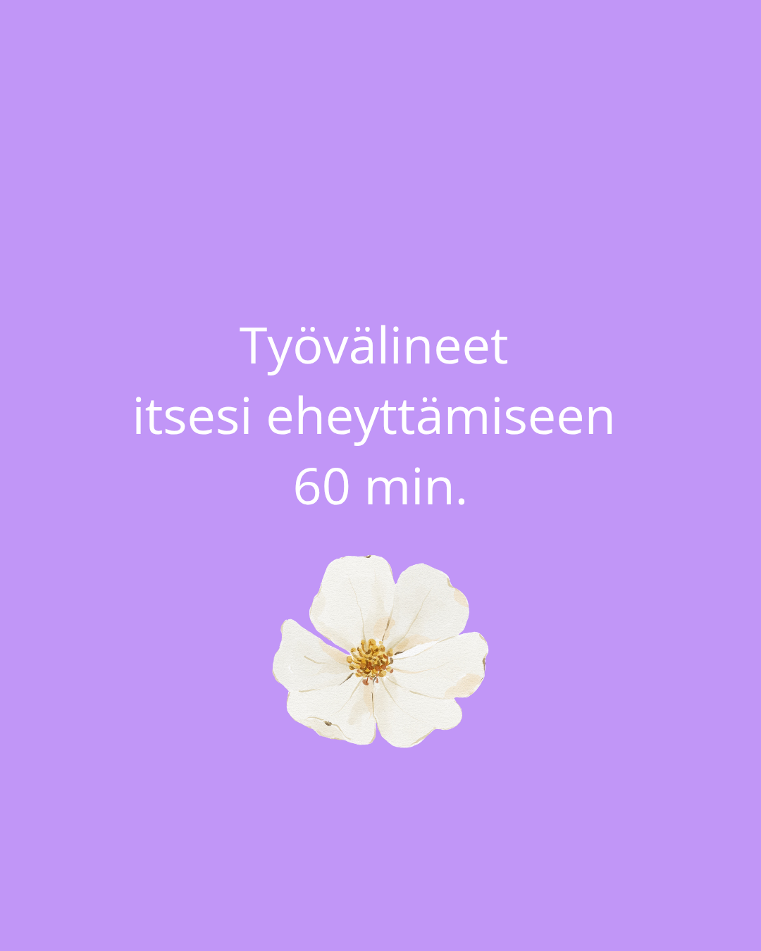 Työvälineet itsesi eheyttämiseen 60 min. online valmennus 
