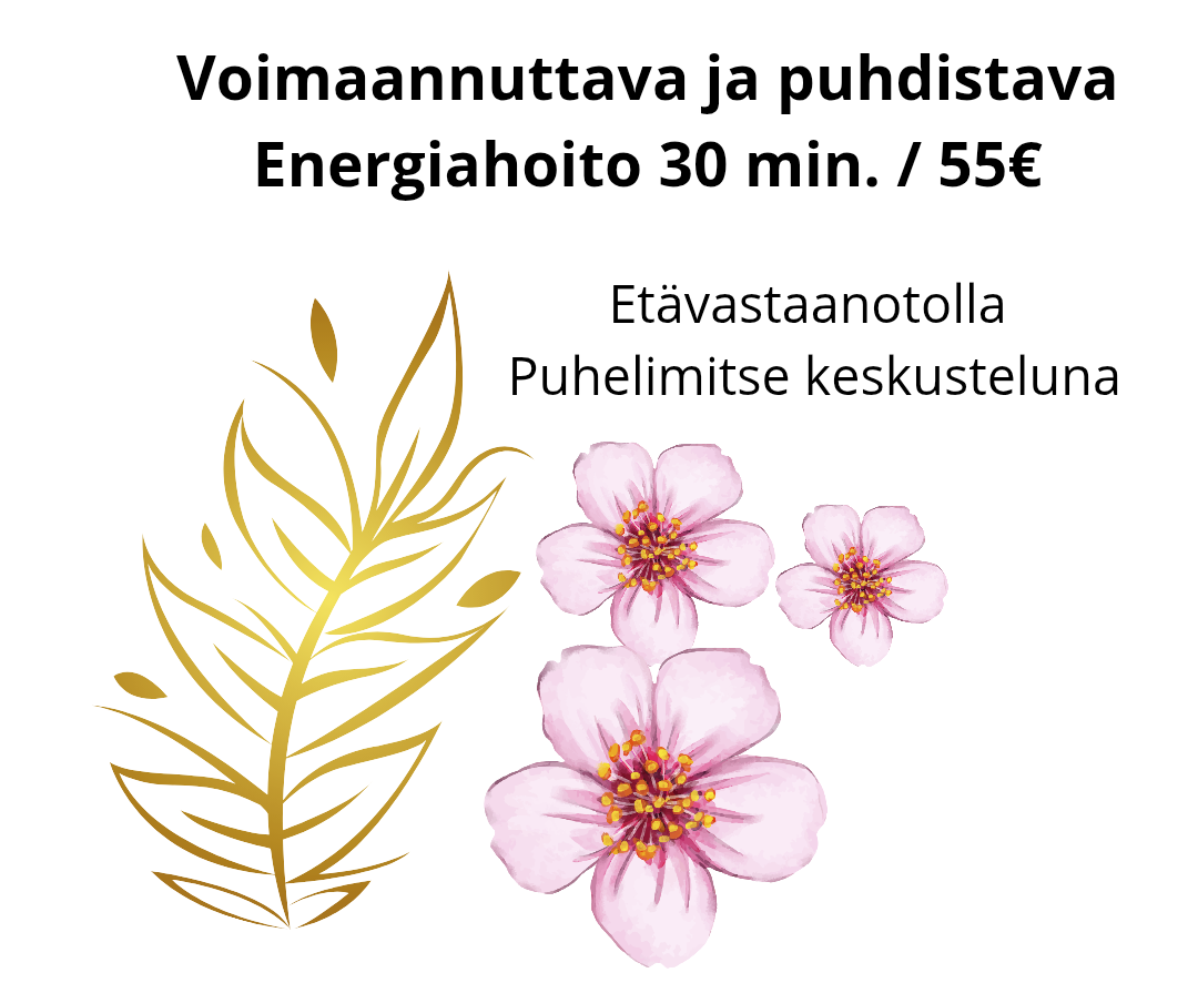 Voimaannuttava ja puhdistava Energiahoito etävastaanotolla puhelimitse keskusteluna 