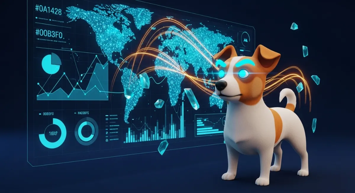 Dashboard d'analyse de marché généré par une intelligence artificielle