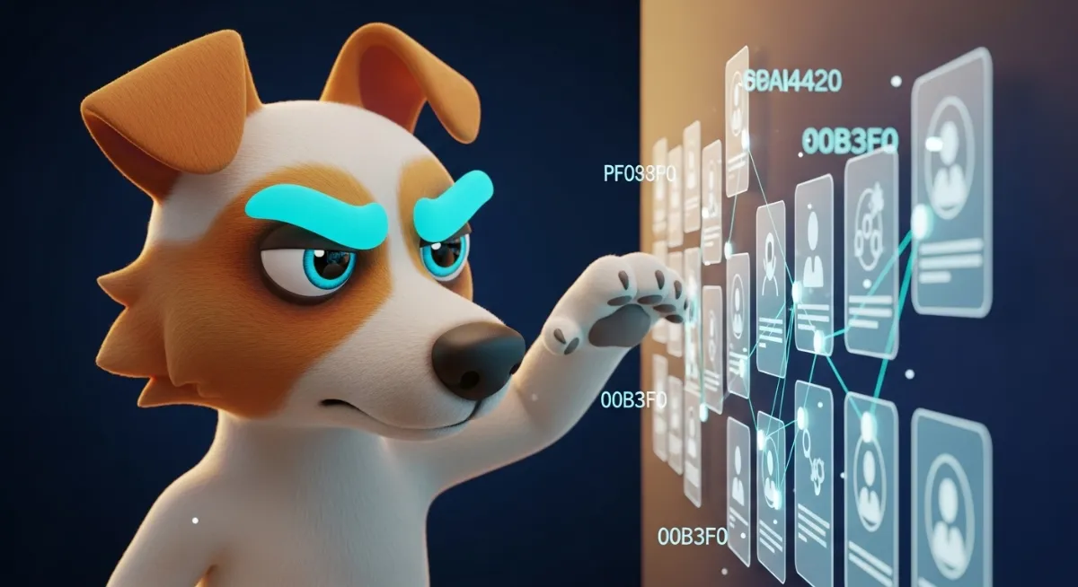 Market analysis dashboard generated by an artificial intelligence