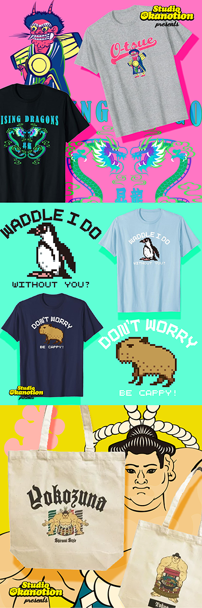 ピクセルアニマルズのアパレル/ PIXEL ANIMALS's T-Shirts out now!