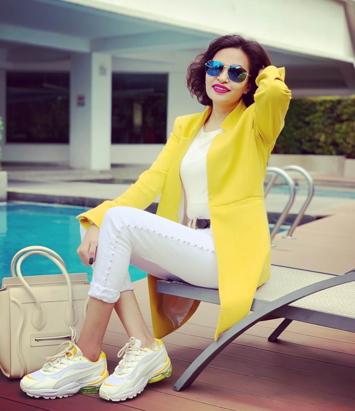 Casual Clothing For Women yellow coat with bona