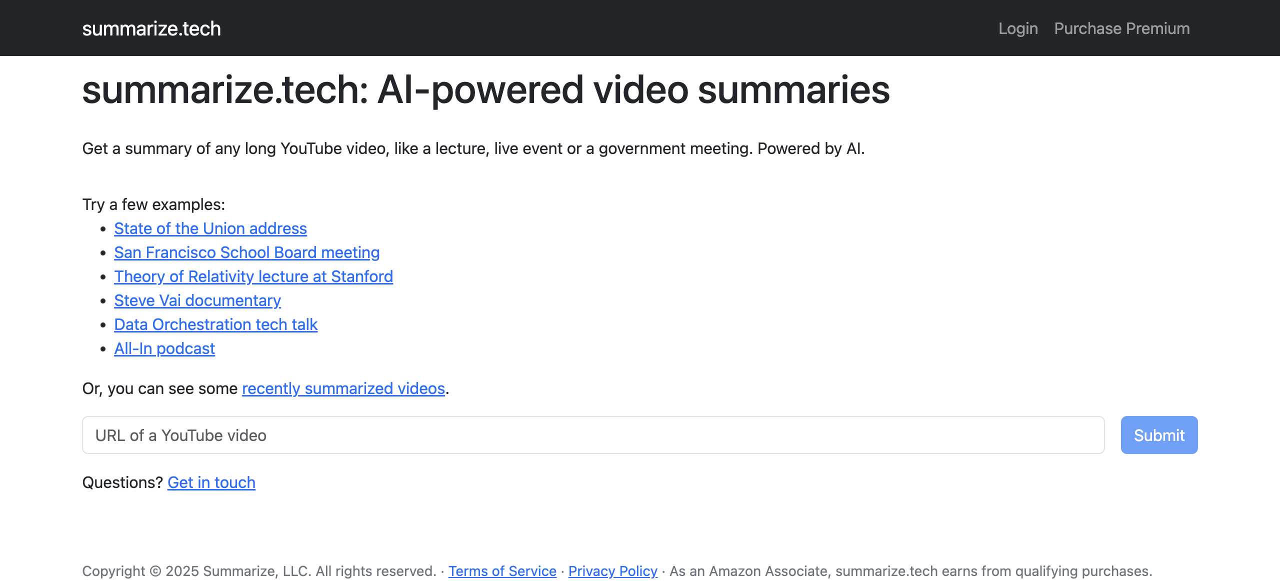 Summarize Tech