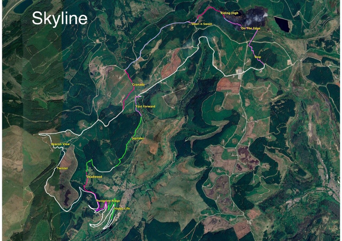 Afan Forest MTB Trail Map