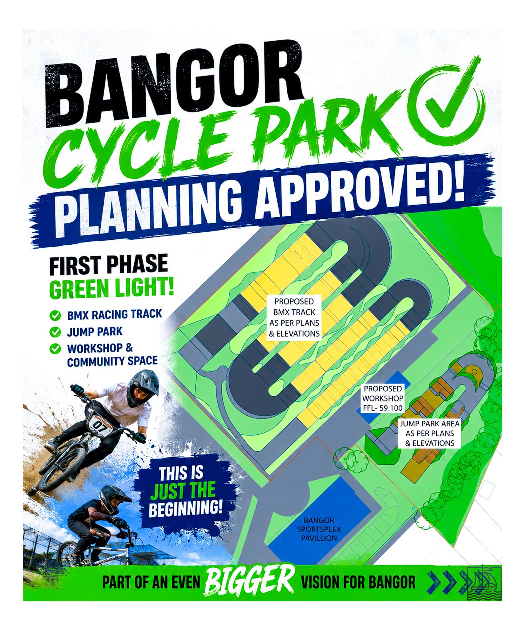 Green light for Bangor's BMX track and Jump Park