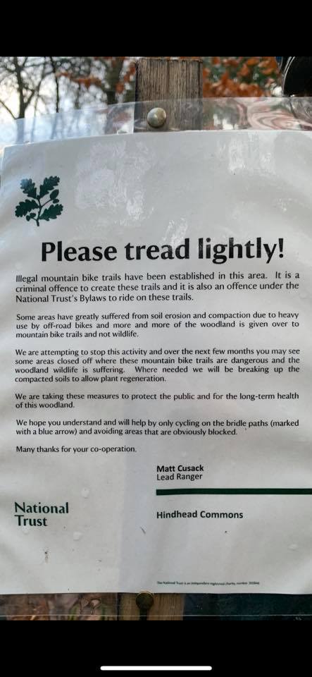 Hindhead Commons and the Devil’s Punch Bowl - Illegal Mountain Bike Trail Activity To Be Stopped