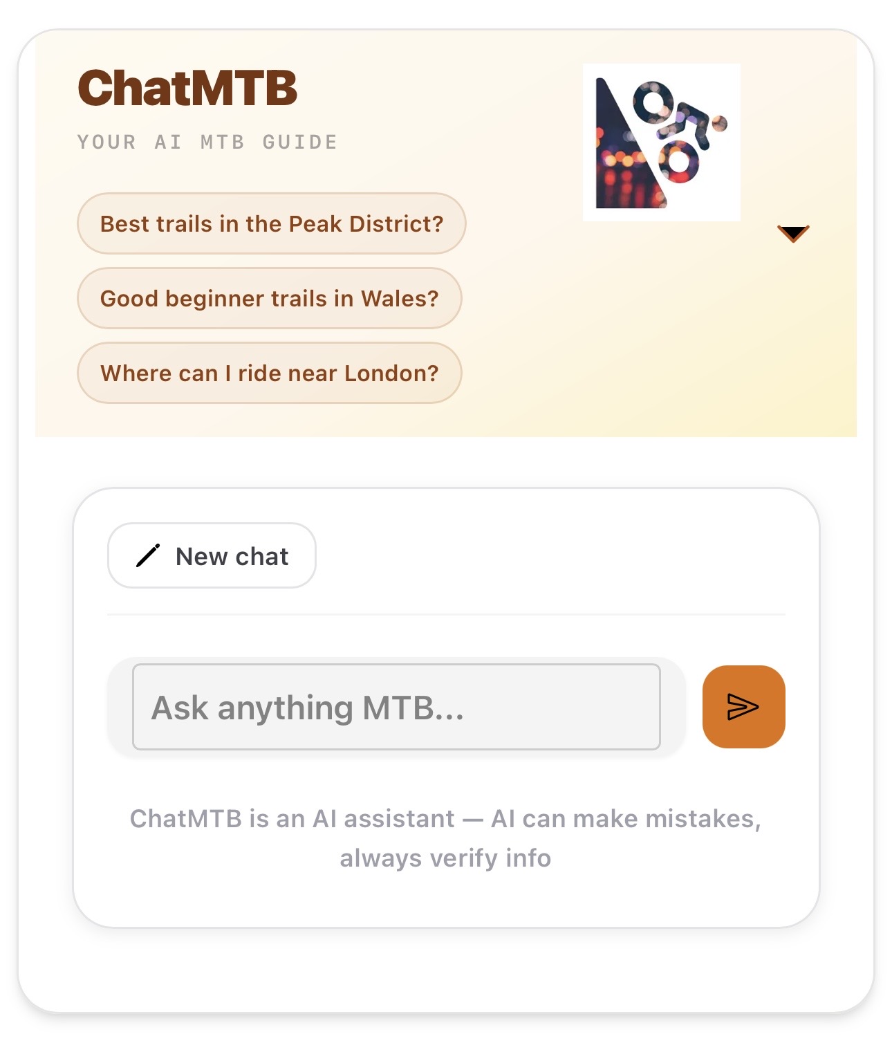 iBikeRide has updated its ChatMTB service with a new set of features focused on making conversations easier to return to and manage.