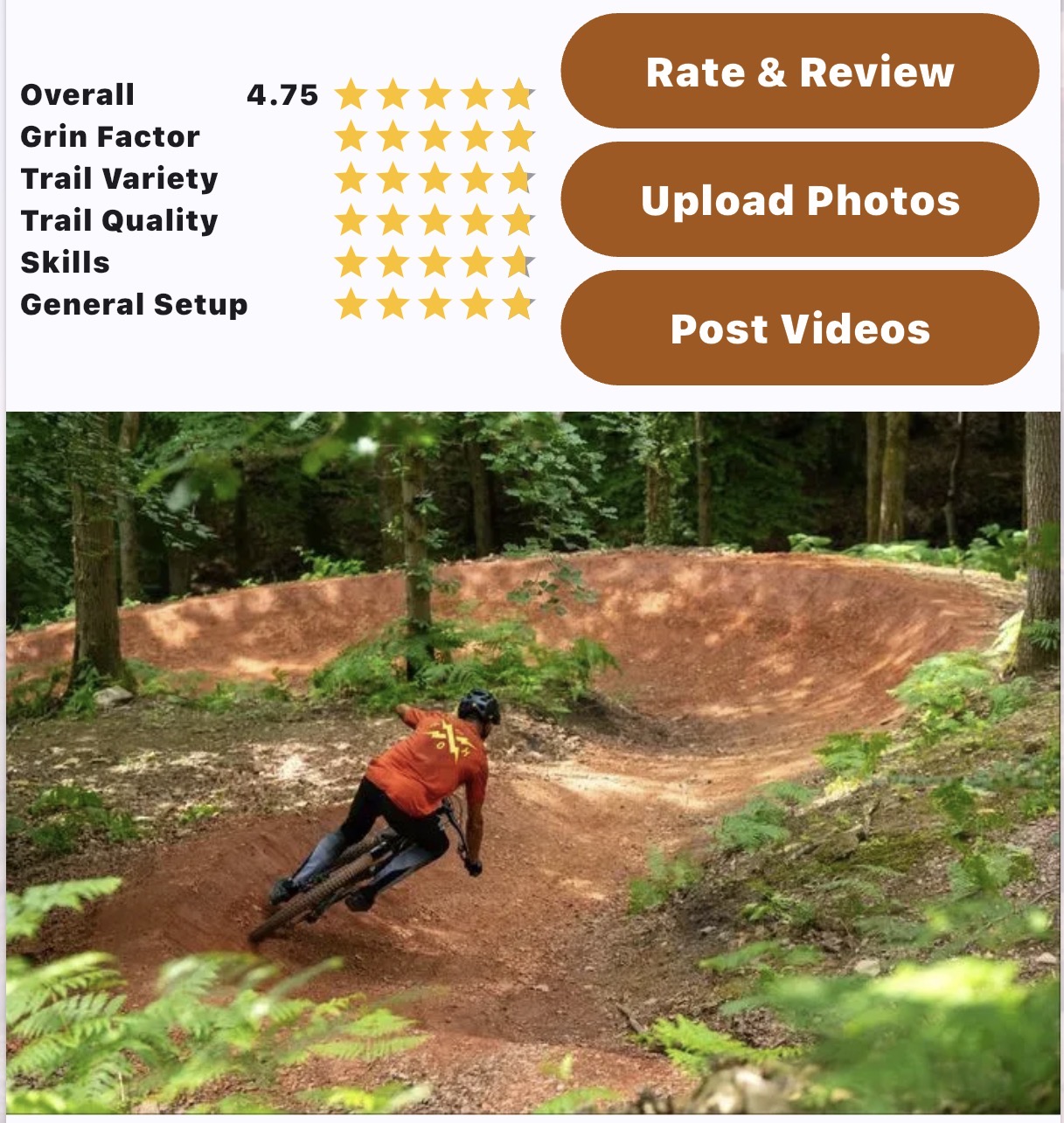 iBikeRide trail pages now show video from Instagram, Facebook and YouTube
