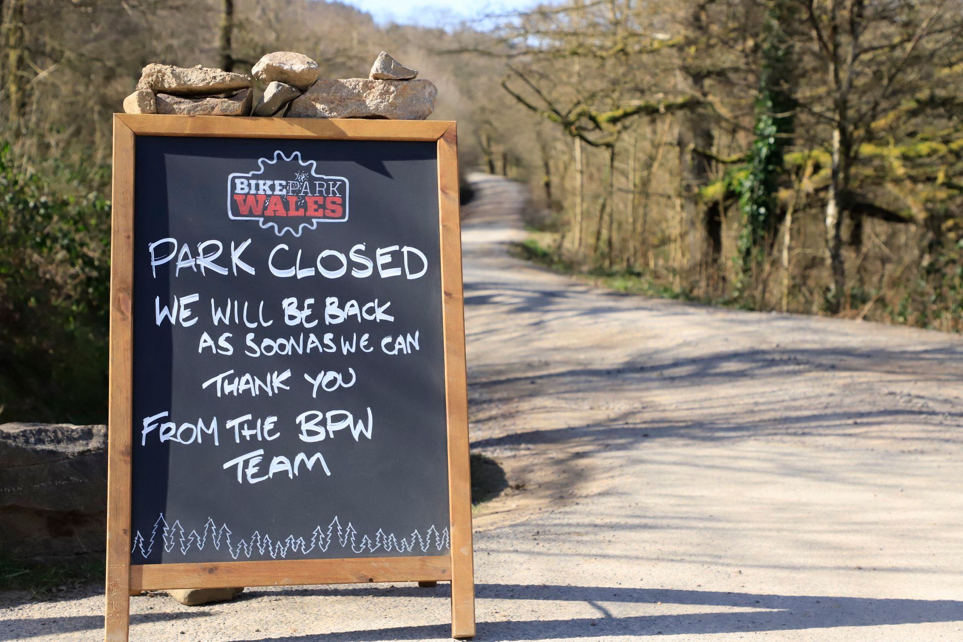BikePark Wales temporarily closes the park under new local lockdown.